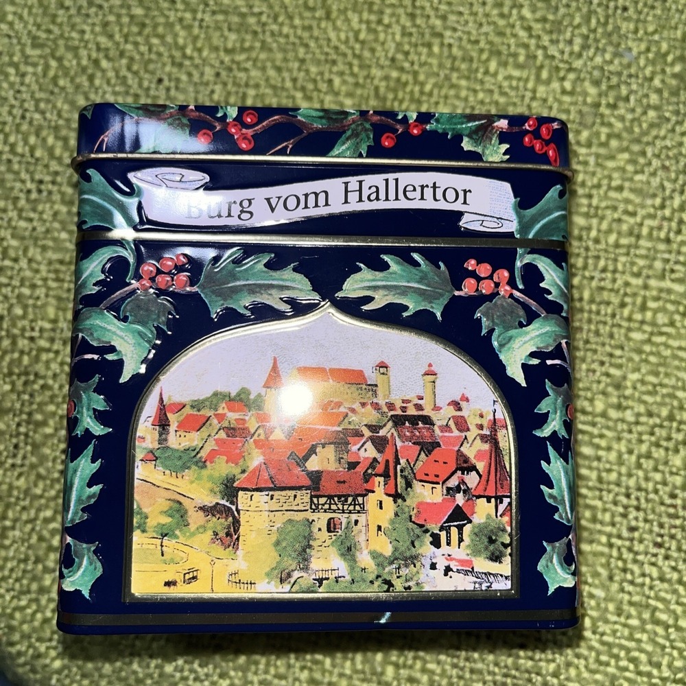 Vintage‎ Lambertz German Wind Up Musical Cookie Tin